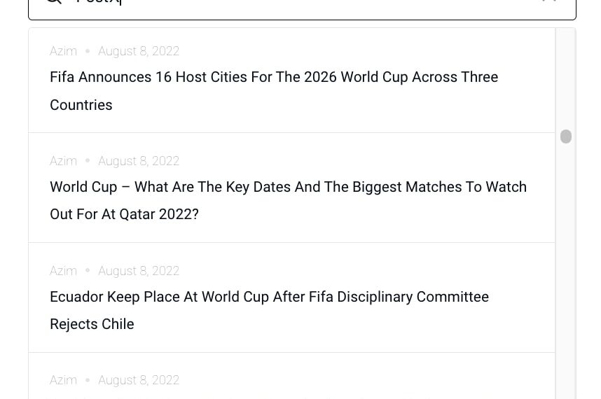 Search PostX #style 1