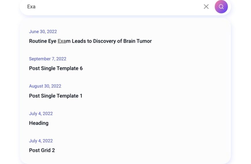 Search PostX #style 2