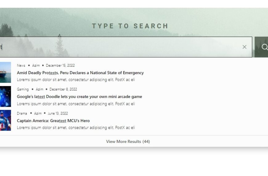Search PostX #style 5