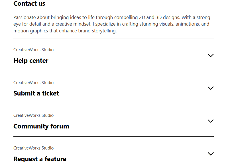 Accordion Block #Style 1
