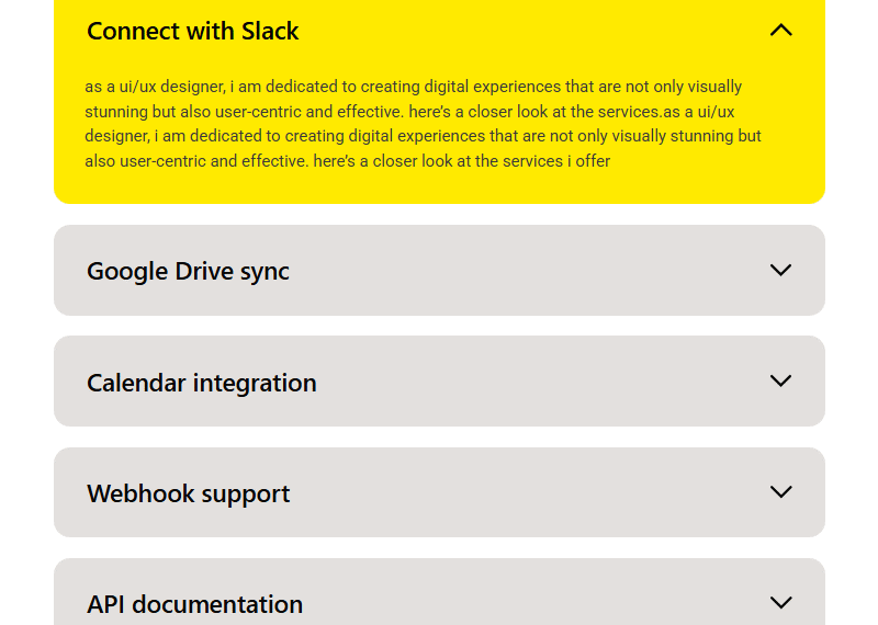 Accordion Block #Style 5