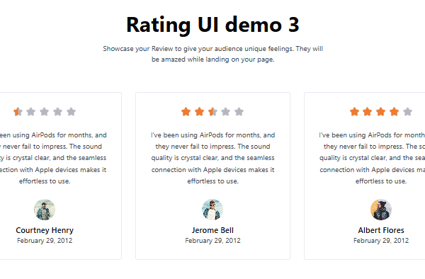 Star Rating Premade #3