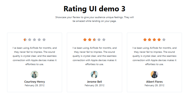 Star Rating Premade #3