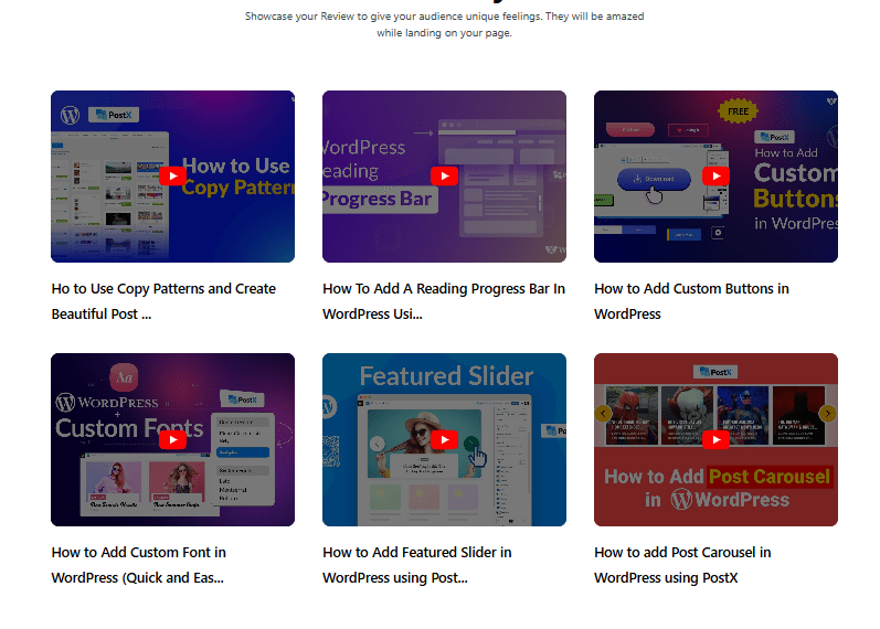 Youtube Gallery Style 1