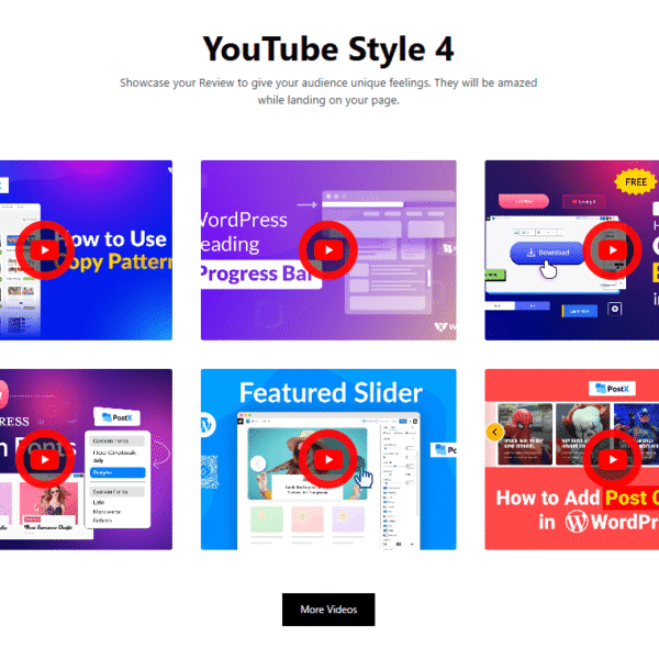 Youtube Gallery Style 4