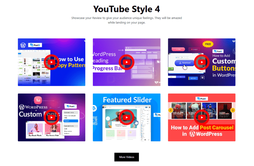 Youtube Gallery Style 4